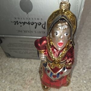 Kurt Adler Red and Gold Holiday Ornament